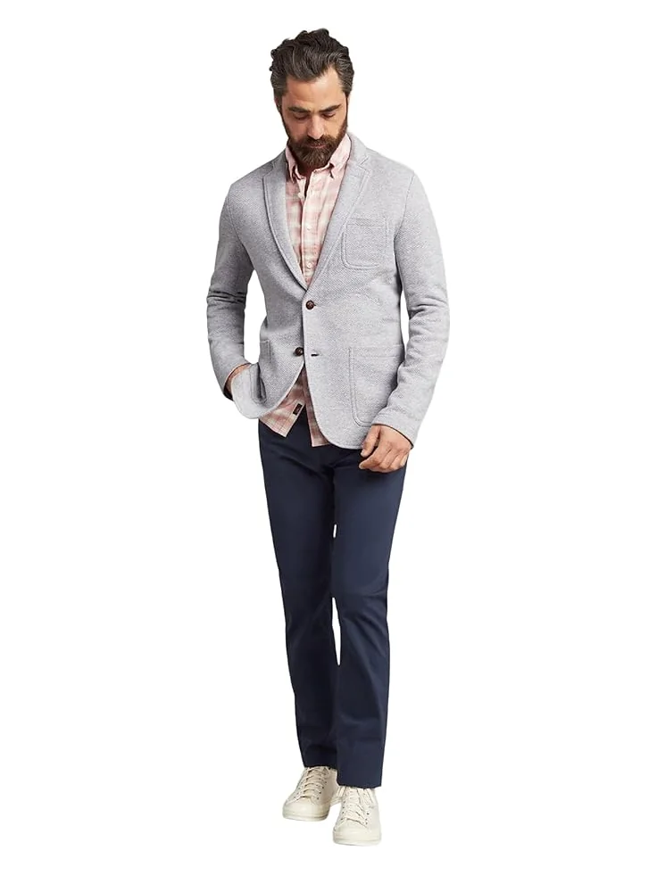 Блейзер Faherty Inlet Knit Blazer — серый