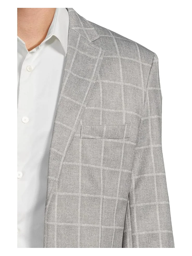 Блейзер Johnston & Murphy Xc Flex Unlined Plaid Knit Blazer — изображение 4 из 5, серый