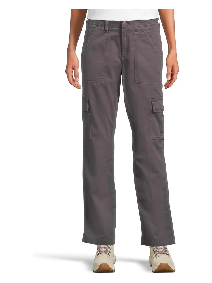 Брюки L.L.Bean Comfort Stretch Mid-Rise Straight-Leg Cargo Pants — изображение 1 из 5, серый