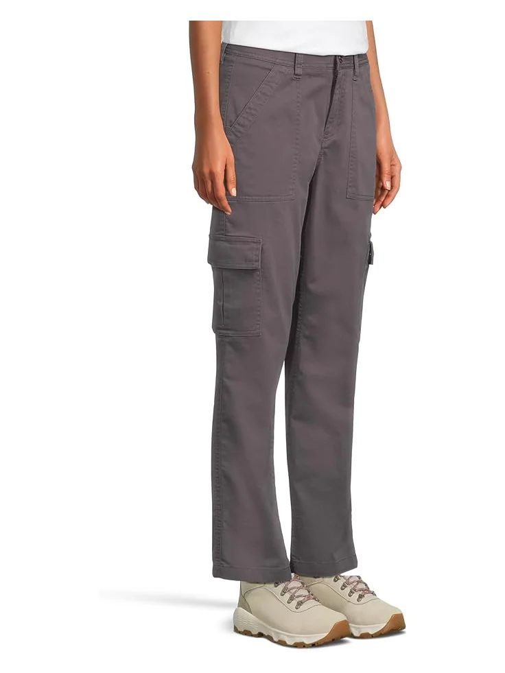 Брюки L.L.Bean Comfort Stretch Mid-Rise Straight-Leg Cargo Pants — изображение 2 из 5, серый