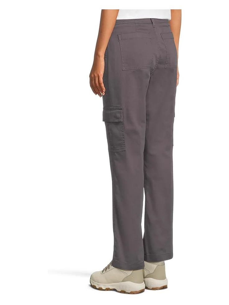 Брюки L.L.Bean Comfort Stretch Mid-Rise Straight-Leg Cargo Pants — изображение 3 из 5, серый