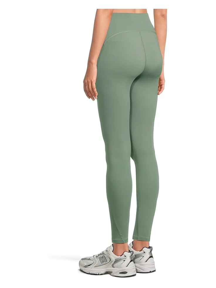Брюки New Balance Sleek High-Rise Legging 27" — изображение 3 из 5, зеленый