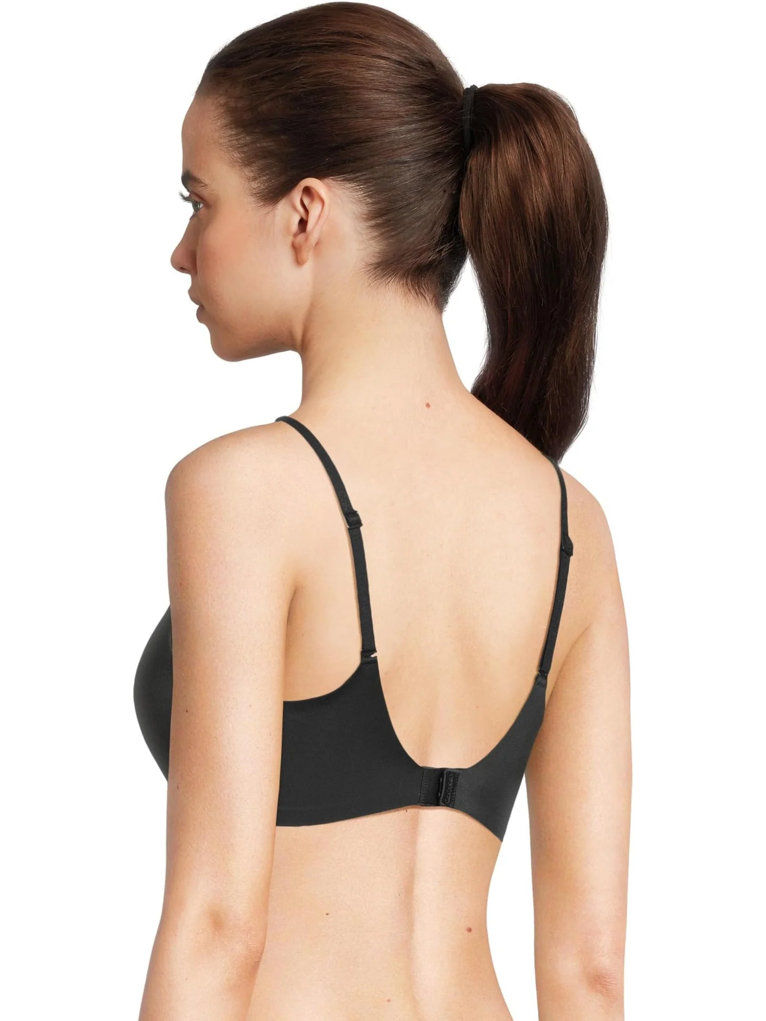 Бюстгальтер Calvin Klein Underwear Perfectly Fit Push Up Plunge Bra — изображение 3 из 4, черный