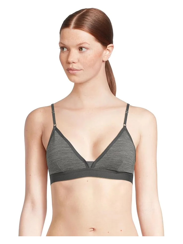 Бюстгальтер Icebreaker Merino 150 Siren Bra Inserts — серый