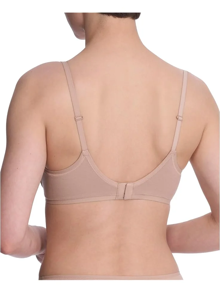 Бюстгальтер Natori Bliss Cotton Convertible T-Shirt Bra — изображение 3 из 4, кофе