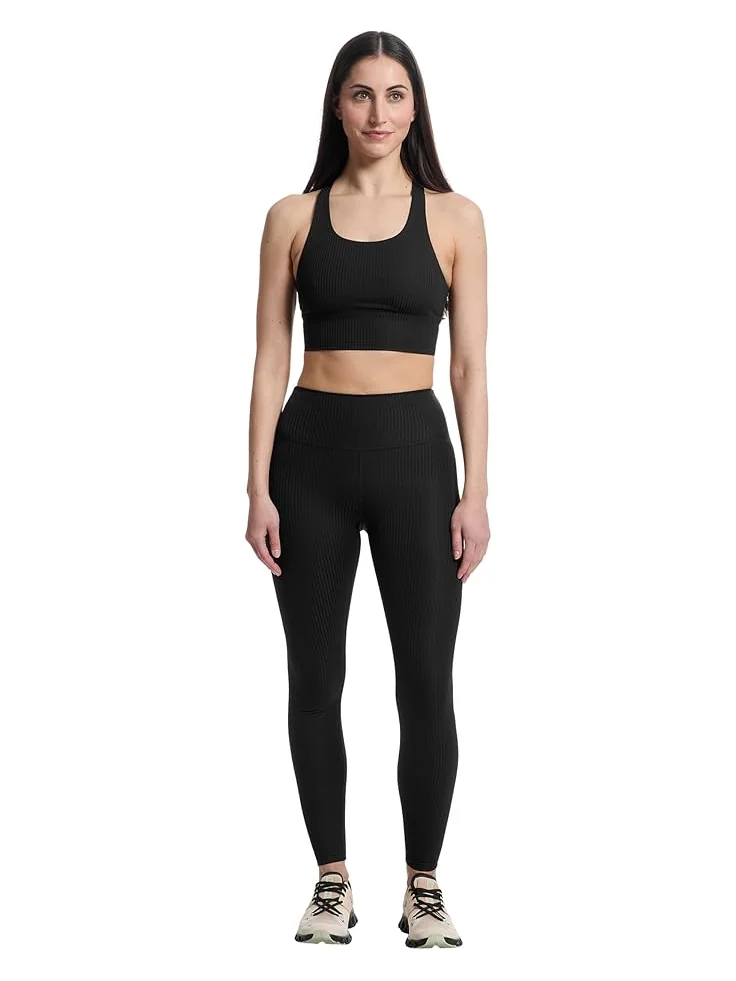Бюстгальтер Prana Luxara Rib Racerback Bralette — изображение 5 из 5, черный
