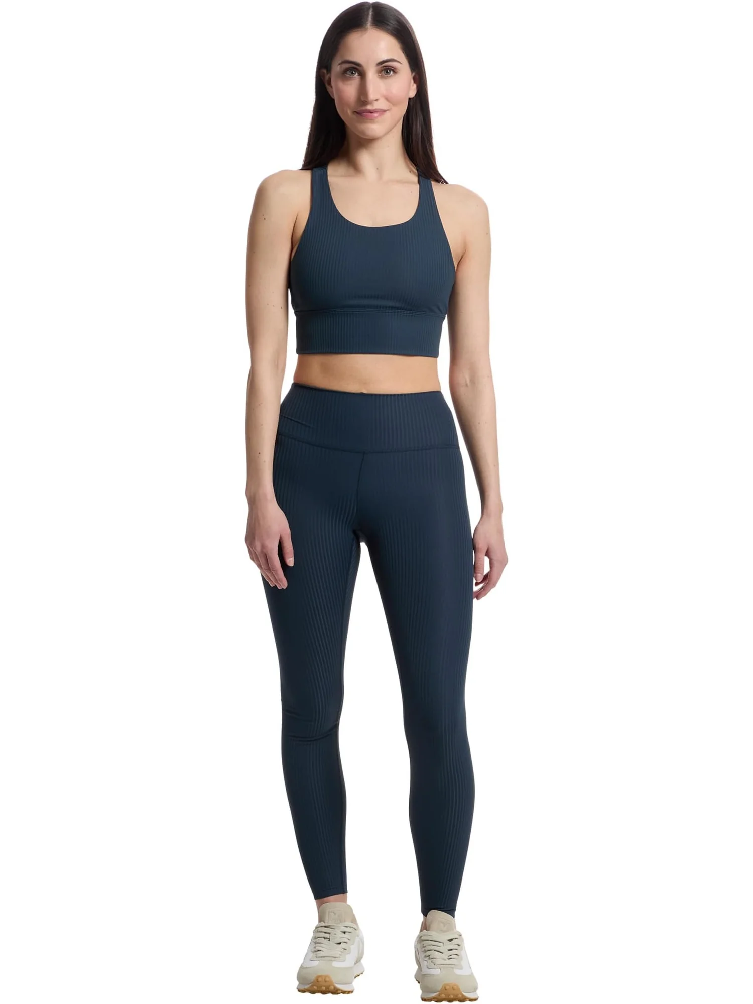 Бюстгальтер Prana Luxara Rib Racerback Bralette — изображение 5 из 5, темно-серый