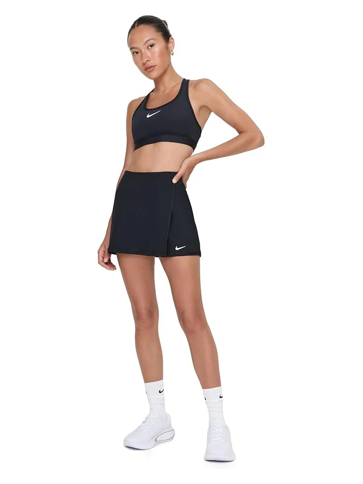 Бюстгальтер Nike Swoosh Medium Support Bra — изображение 2 из 5, черный/белый