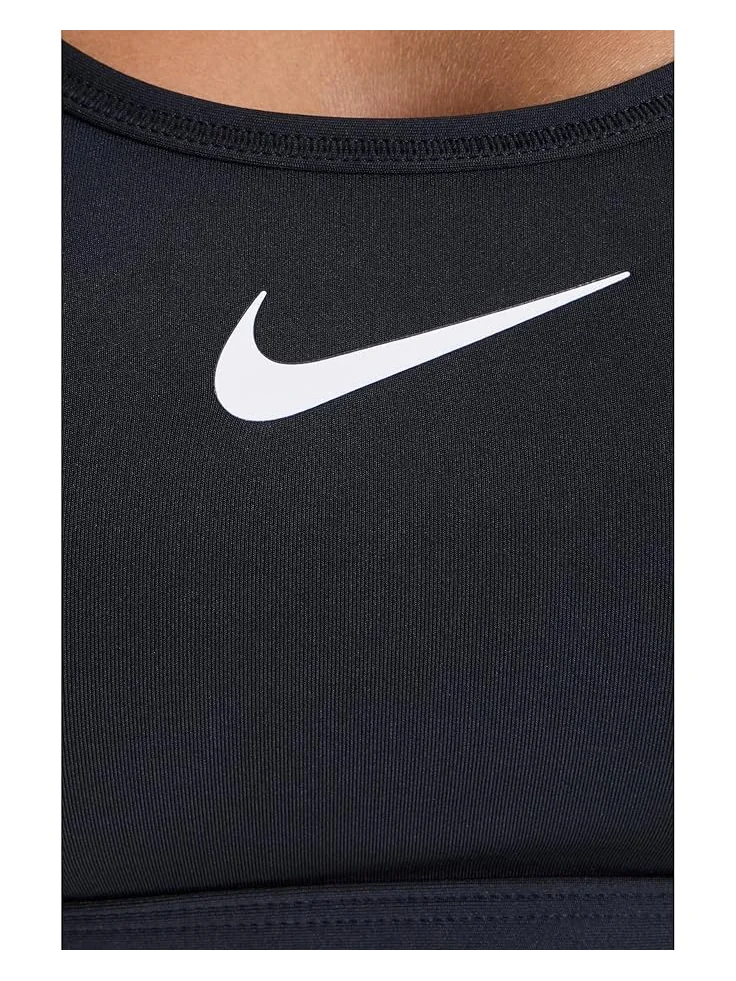 Бюстгальтер Nike Swoosh Medium Support Bra — изображение 5 из 5, черный/белый