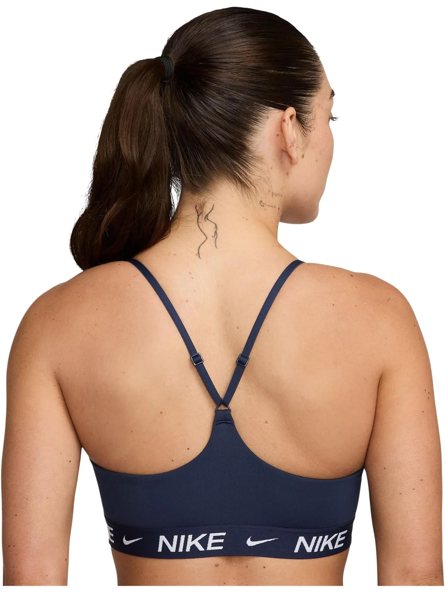 Бюстгальтер Nike Dri-FIT Indy Light Support Bra — изображение 2 из 3, темно-синий