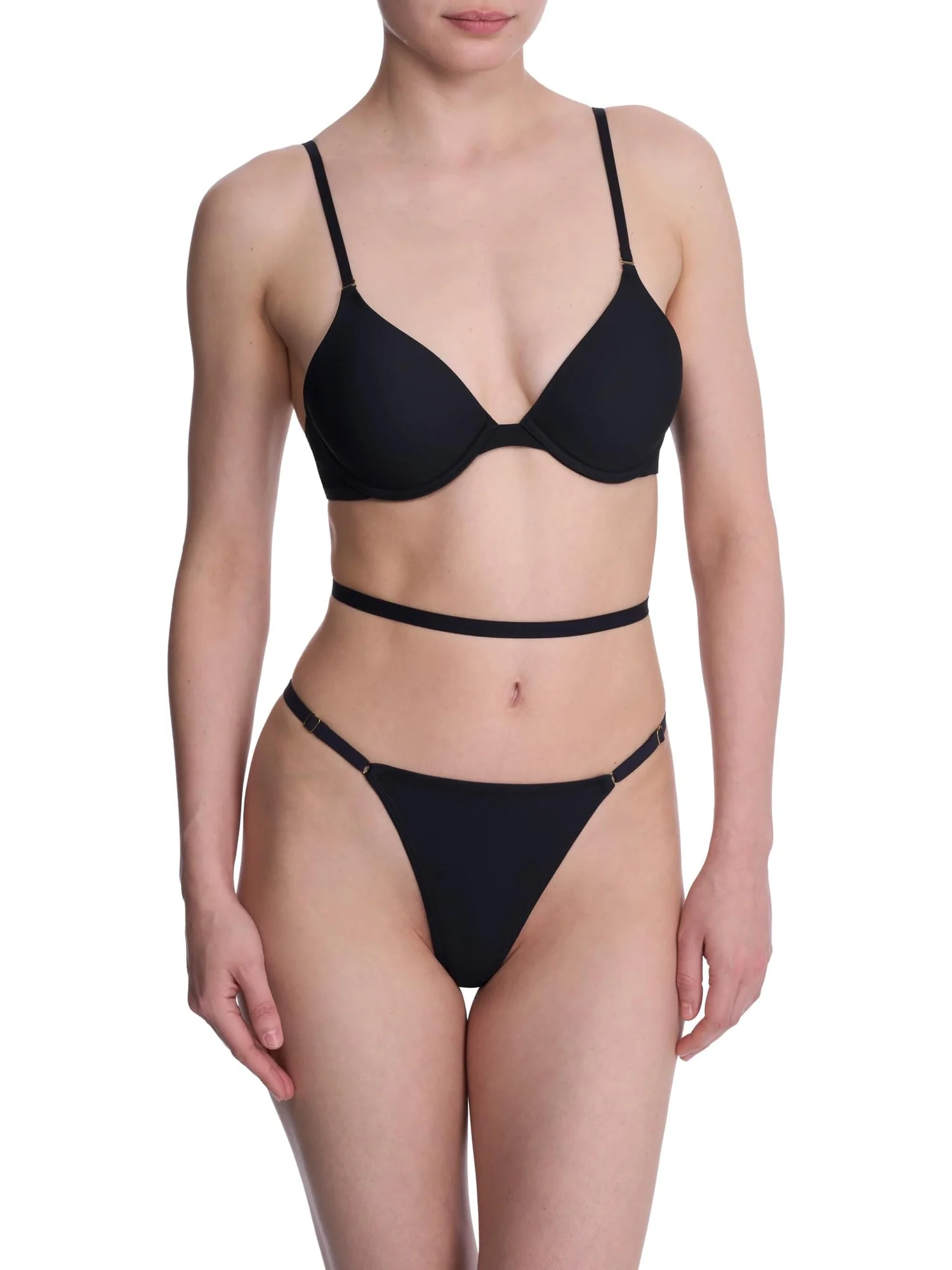 Бюстгальтер Natori Verge Convertible Plunge T-Shirt Bra — изображение 1 из 5, черный