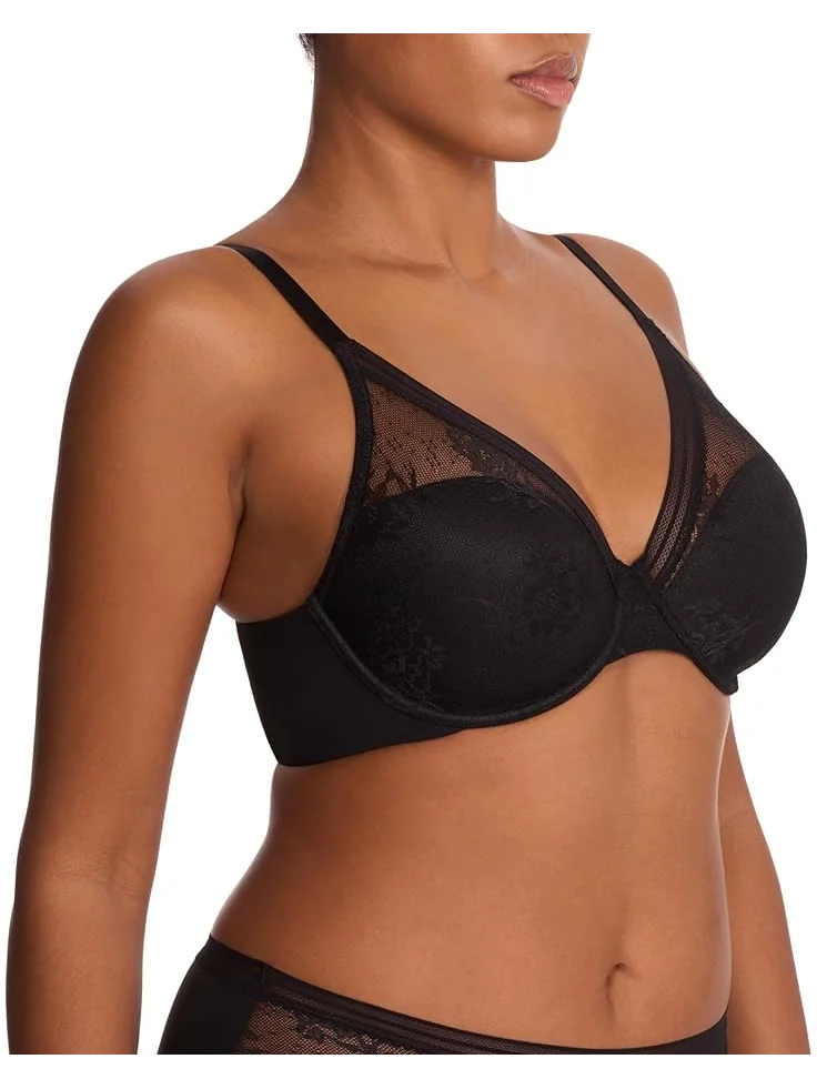 Бюстгальтер Natori Love Lace Full Coverage Plunge T-Shirt Bra — изображение 3 из 3, черный