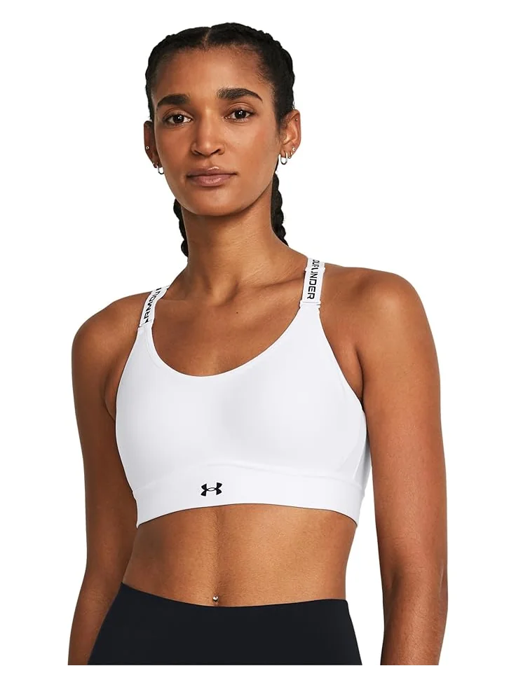Бюстгальтер Under Armour Infinity Mid Impact Sports Bra — изображение 1 из 3, белый/черный