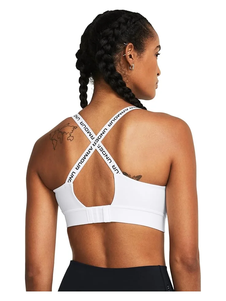 Бюстгальтер Under Armour Infinity Mid Impact Sports Bra — изображение 2 из 3, белый/черный
