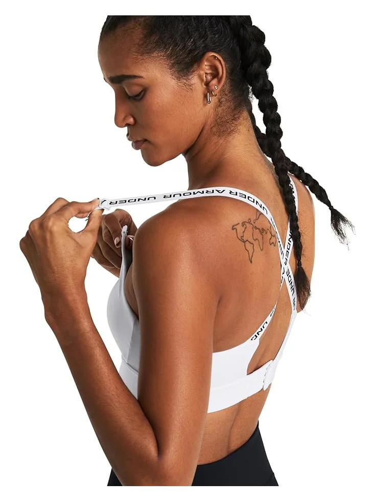 Бюстгальтер Under Armour Infinity Mid Impact Sports Bra — изображение 3 из 3, белый/черный