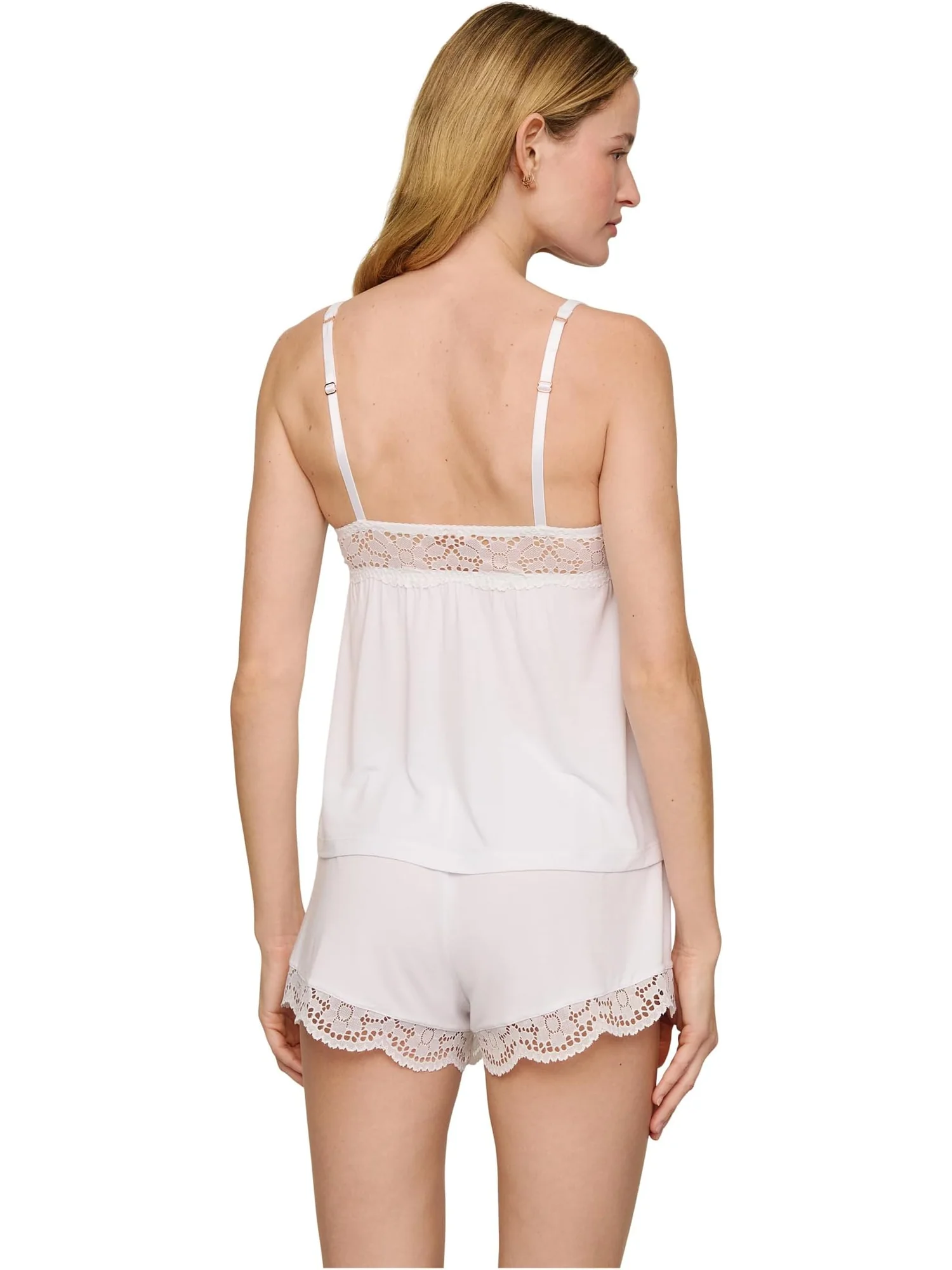 Пижама Eberjey Beatrix Cami & Short Pj Set — изображение 2 из 4, белый
