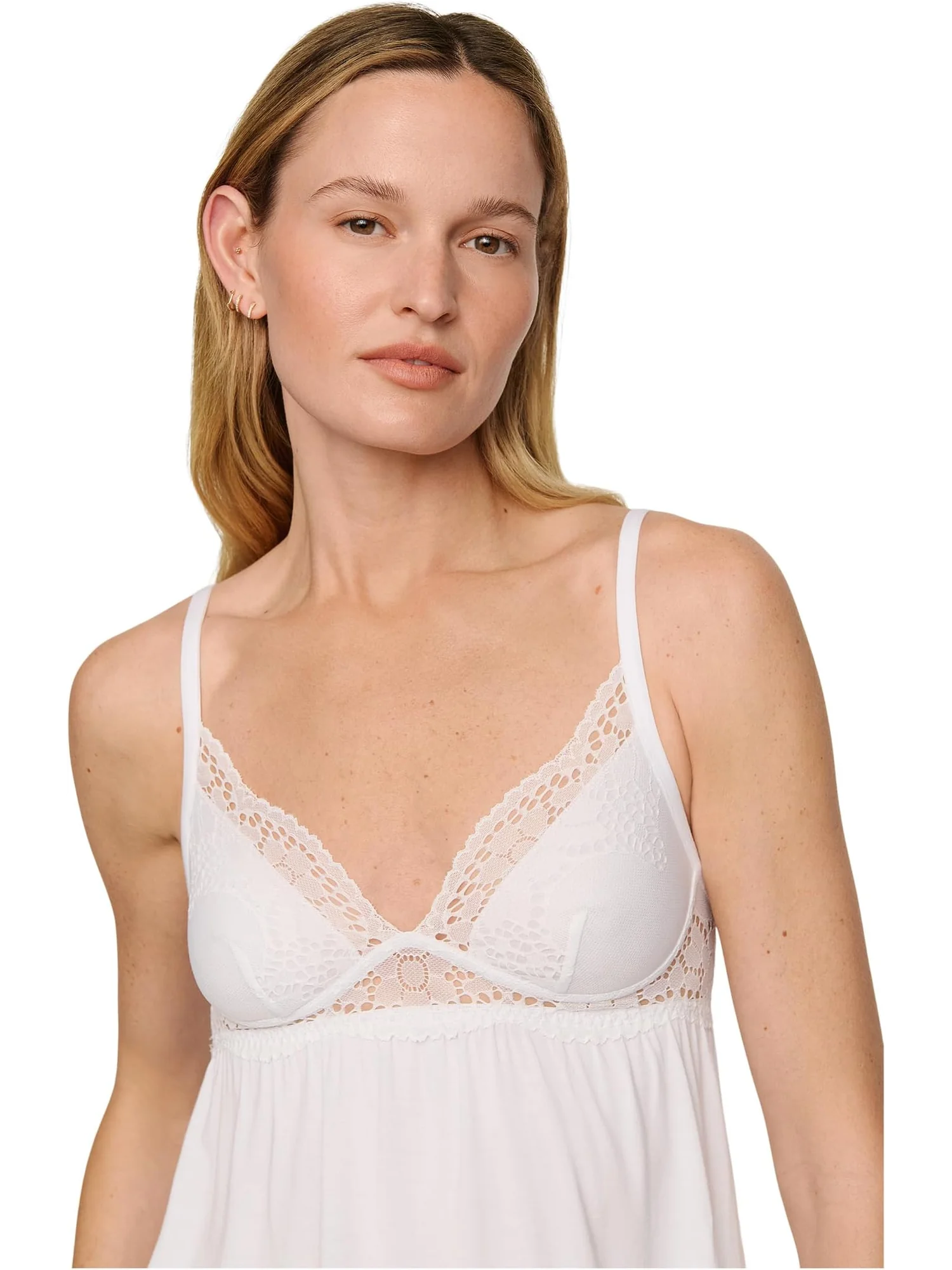 Пижама Eberjey Beatrix Cami & Short Pj Set — изображение 3 из 4, белый