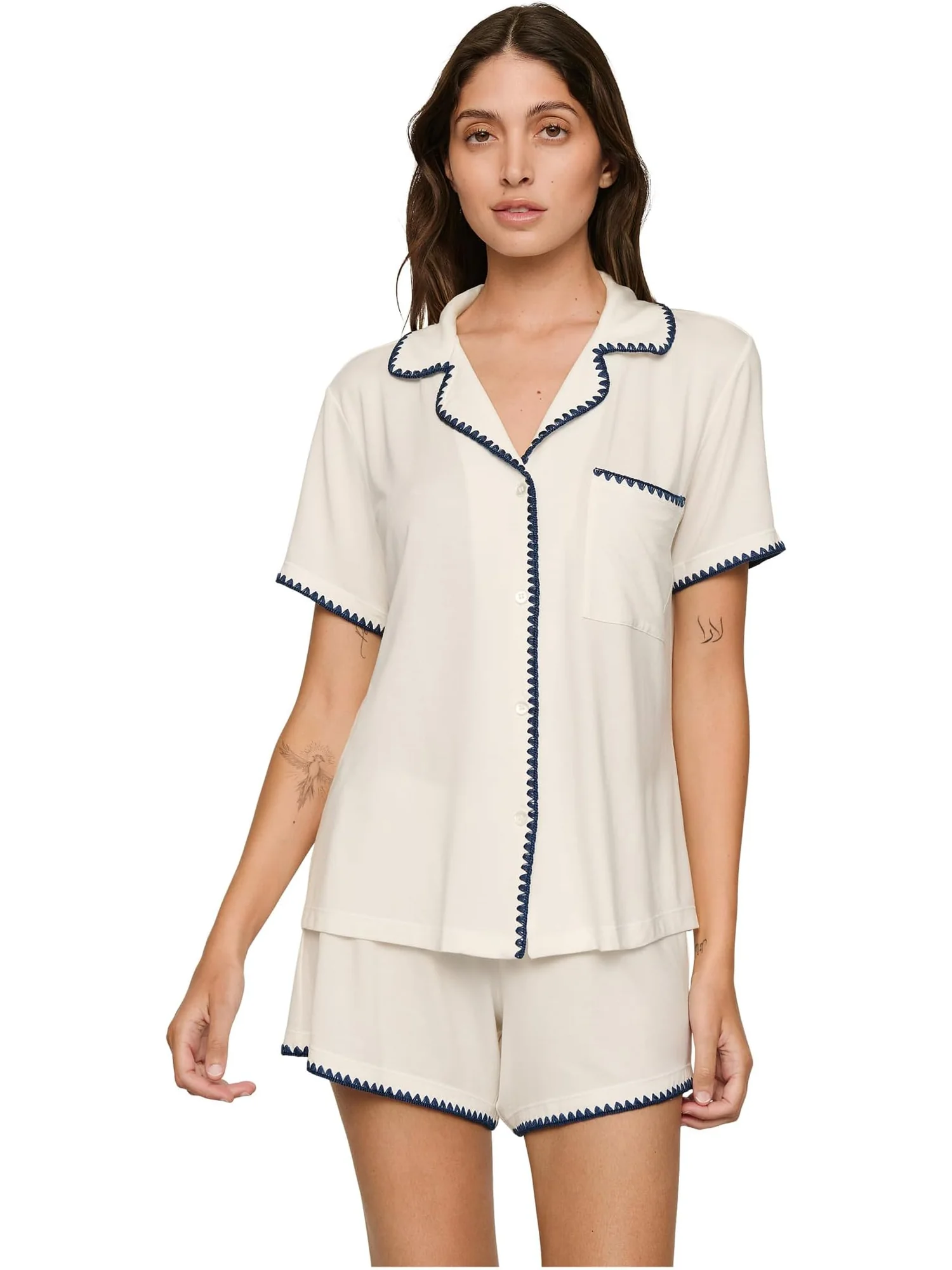Пижама Eberjey Frida Relaxed Shorts Pj Set — изображение 1 из 3
