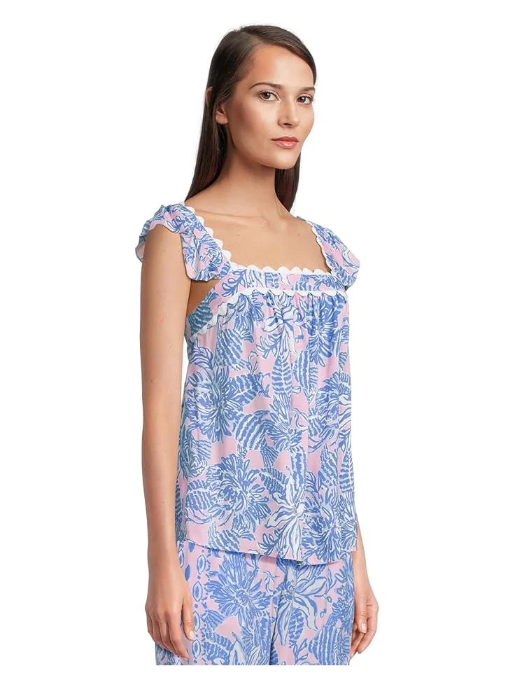 Пижамный топ Lilly Pulitzer Gyah — изображение 2 из 5, розовый