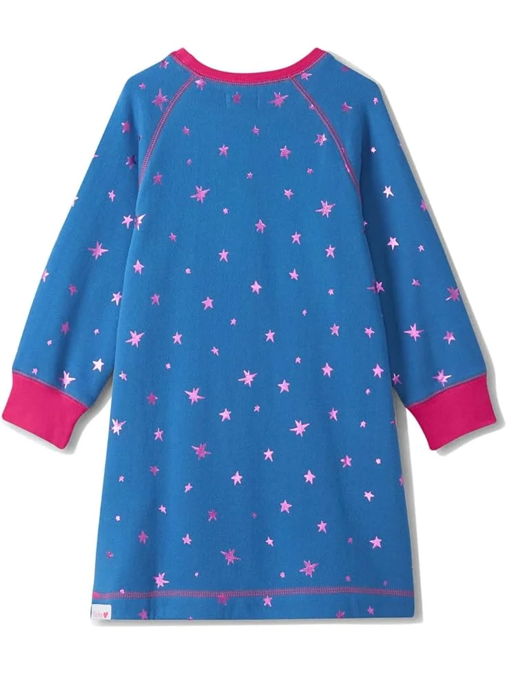 Платье Hatley Kids Sweatshirt Dress — изображение 2 из 2, синий