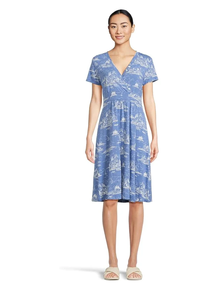 Платье L.L.Bean Summer Knit Dress, цвет Seaside Toile