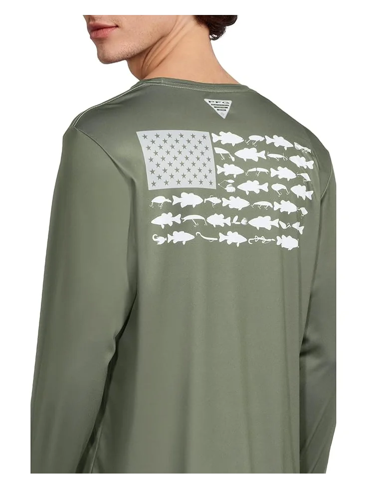 Рубашка Columbia Terminal Tackle PFG Fish Long — изображение 4 из 5, серый