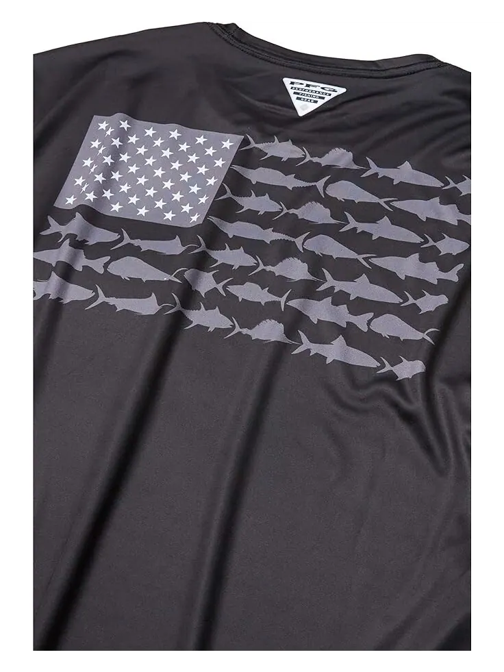 Рубашка Columbia Terminal Tackle PFG Fish Long Sleeve — изображение 2 из 3, черный/графитовый