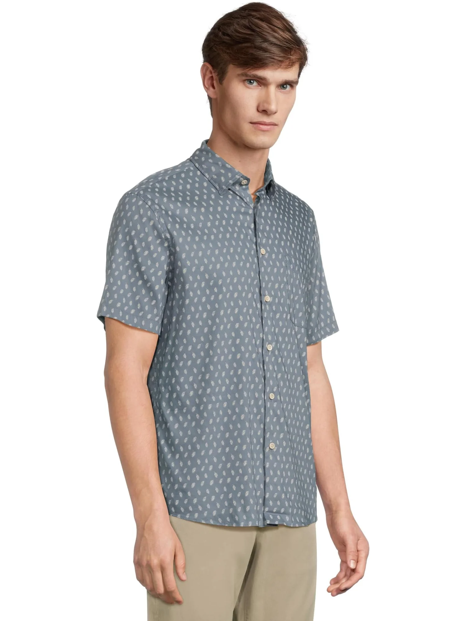 Рубашка Faherty Short Sleeve Movement Monterrey Shirt — изображение 2 из 5, лиственный