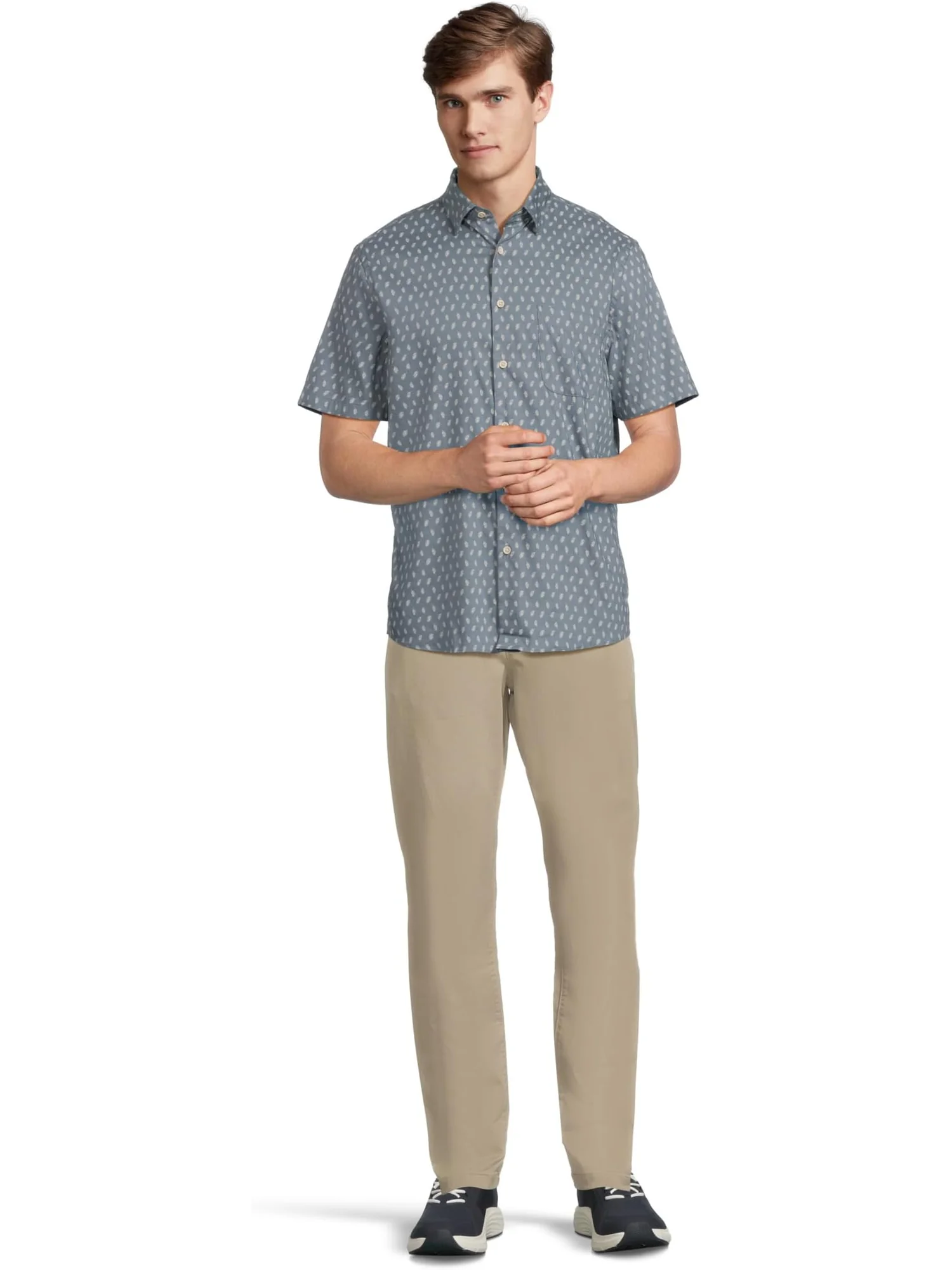 Рубашка Faherty Short Sleeve Movement Monterrey Shirt — изображение 5 из 5, лиственный
