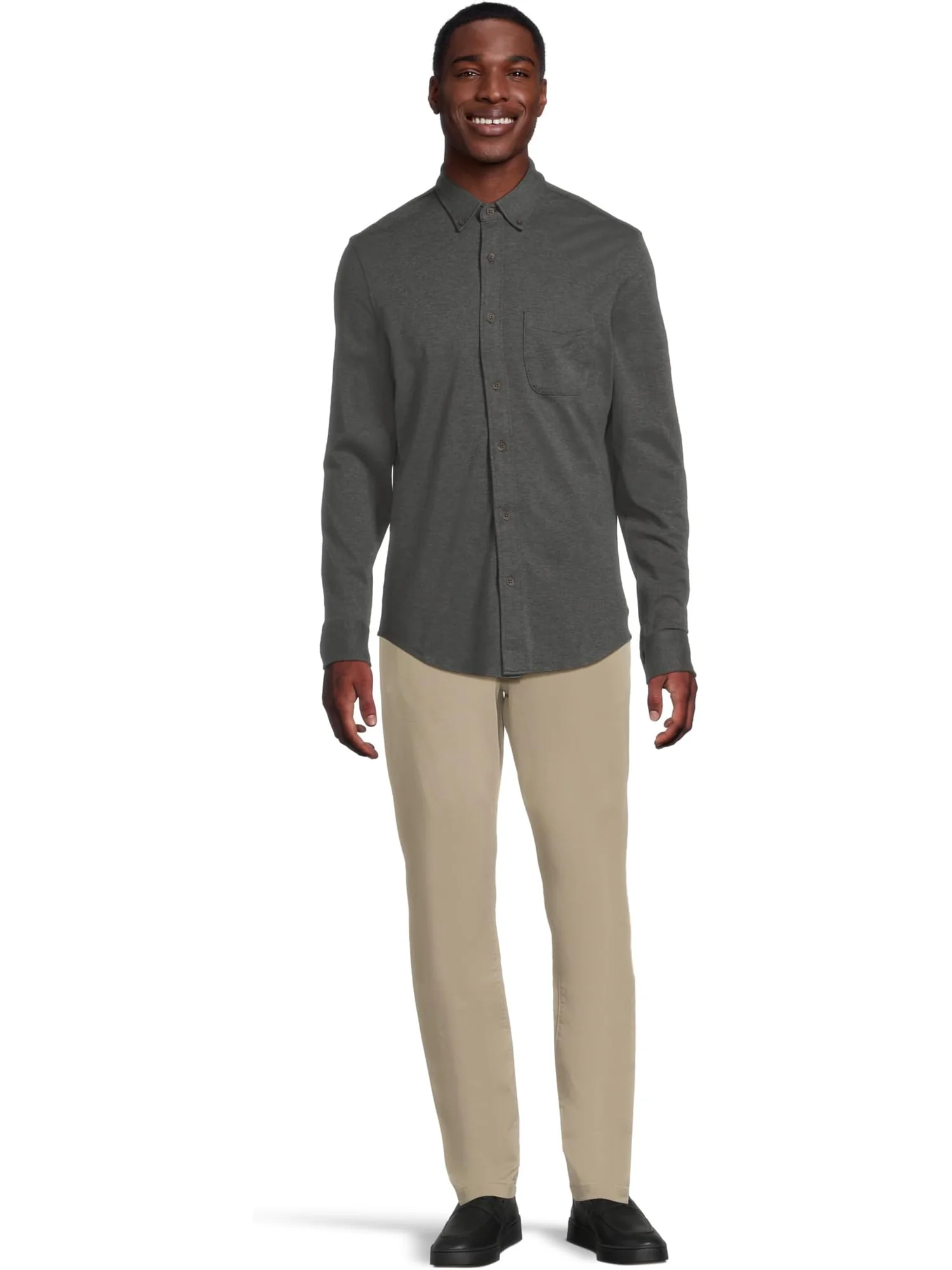 Рубашка Faherty Coastline Knit Shirt — изображение 5 из 5, темно-серый