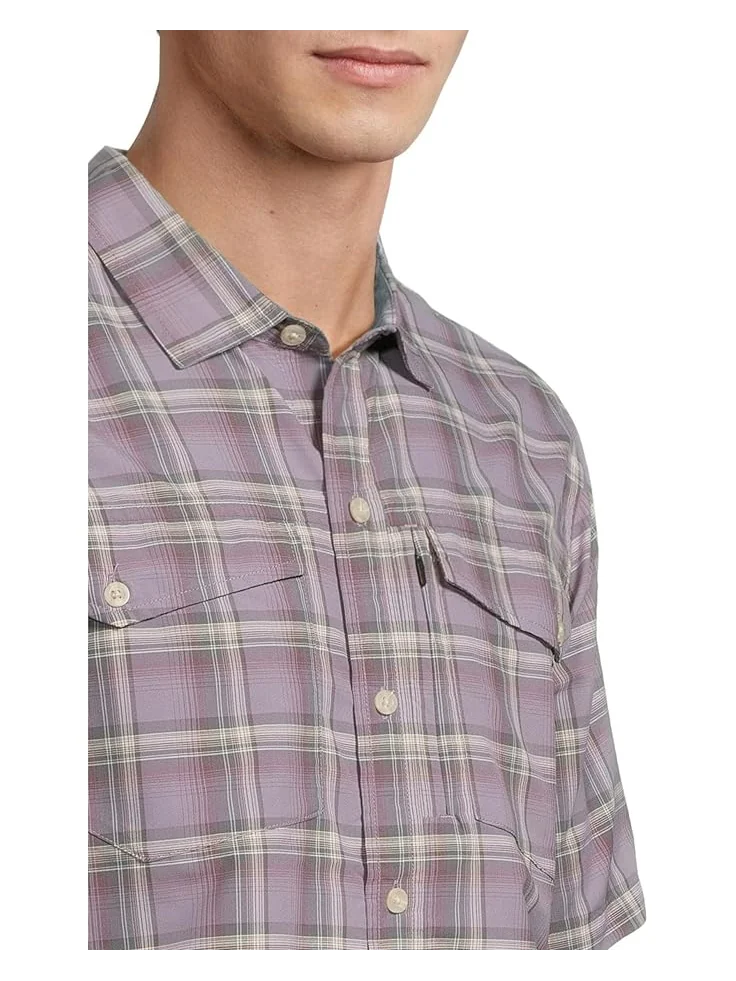 Рубашка L.L.Bean SunSmart Cool Weave Woven Short — изображение 4 из 5, фиолетовый/темный