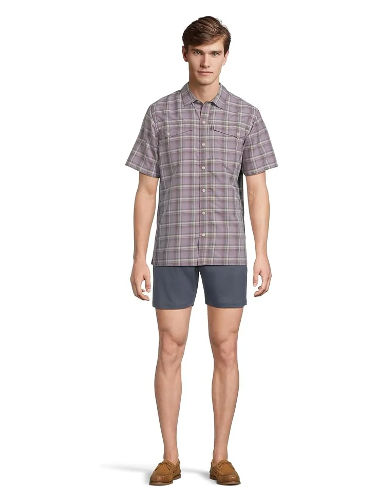 Рубашка L.L.Bean SunSmart Cool Weave Woven Short — изображение 5 из 5, фиолетовый/темный