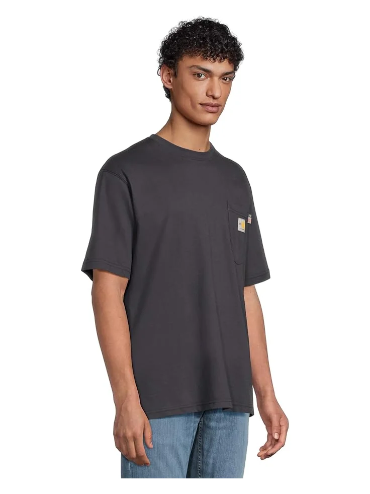 Футболка Carhartt Big & Tall Flame Resistant Force Cotton Short — изображение 2 из 5, темно-синий