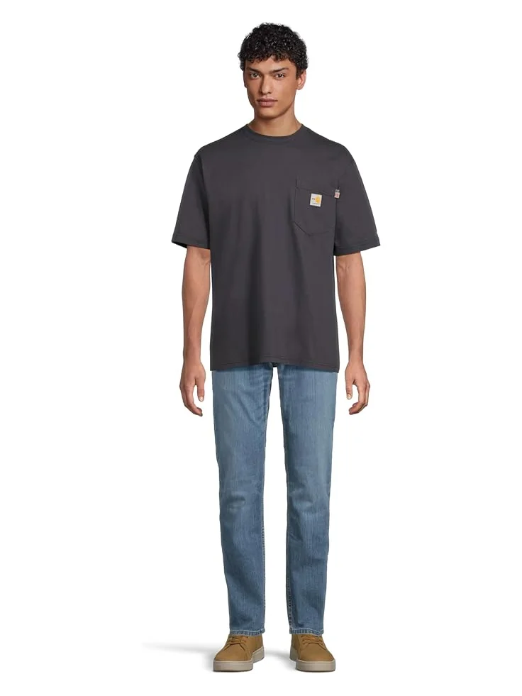 Футболка Carhartt Big & Tall Flame Resistant Force Cotton Short — изображение 5 из 5, темно-синий