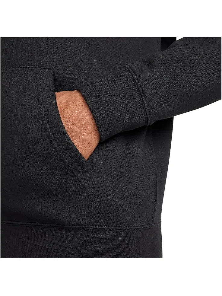 Худи Nike Club Full-zip Fleece Hoodie — изображение 3 из 6, черный/черный/белый