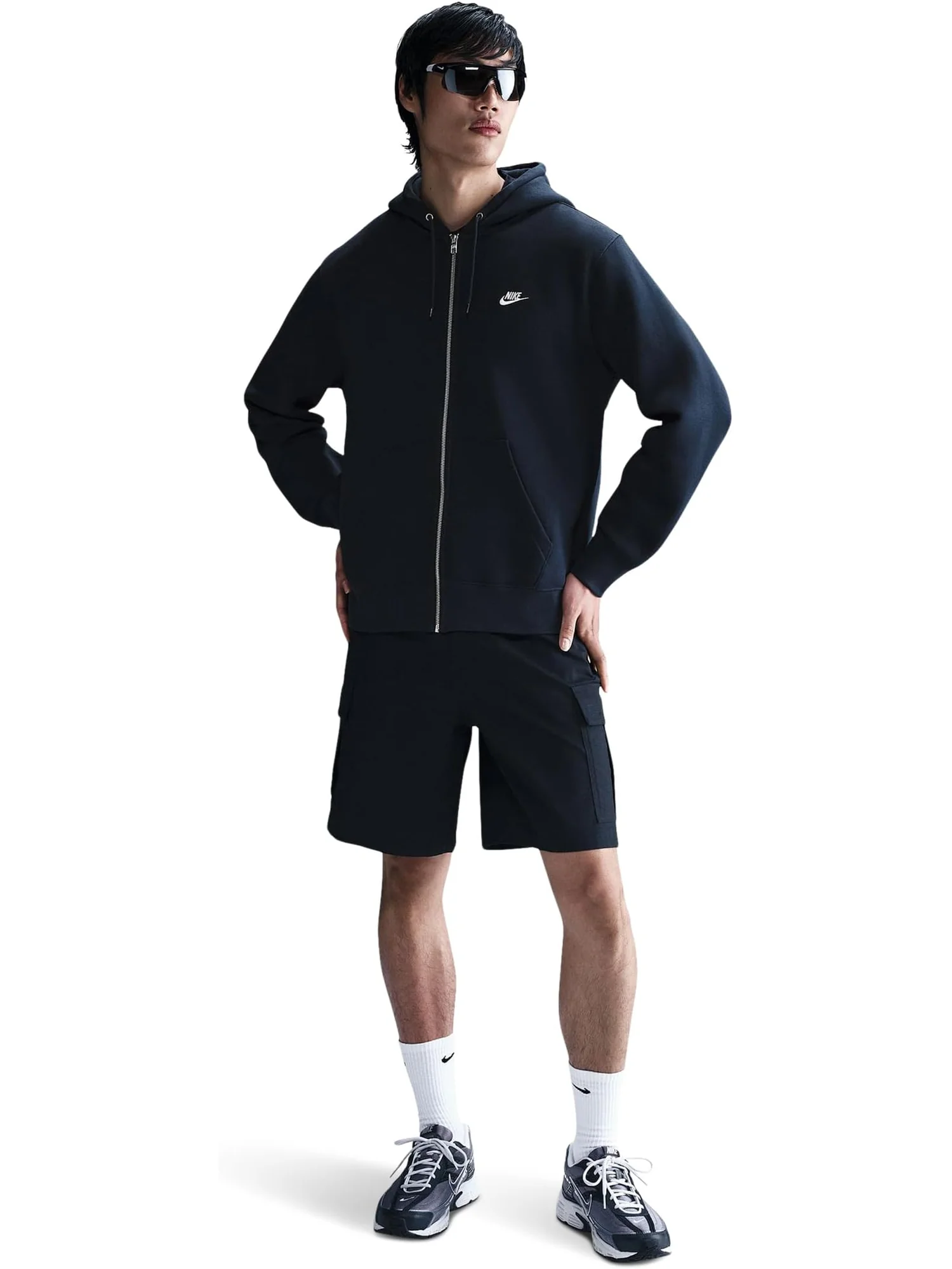 Худи Nike Club Full-zip Fleece Hoodie — изображение 4 из 4, белый