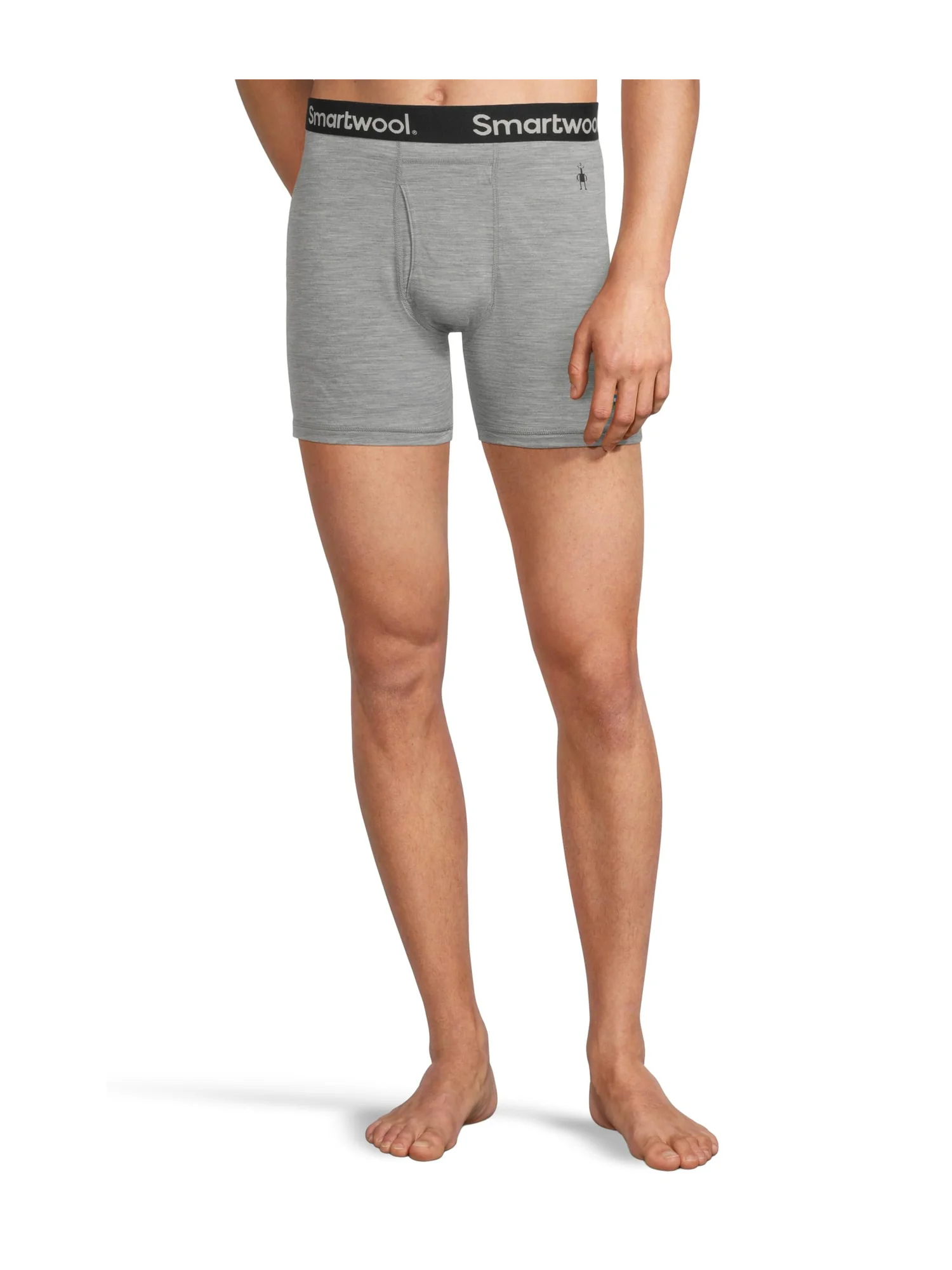 Трусы-боксеры Smartwool Merino Boxer Brief — изображение 1 из 4, светлый серый