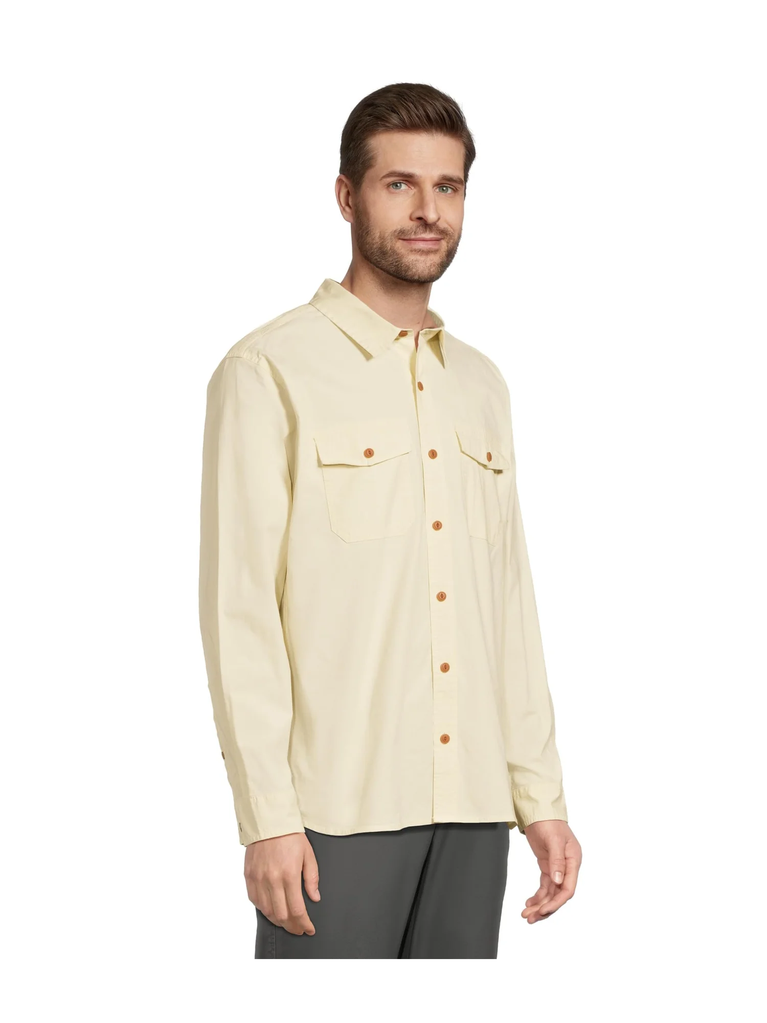 Рубашка L.L.Bean Riverton Ripstop Shirt Long Sleeve Traditional Fit — изображение 2 из 5, прозрачный