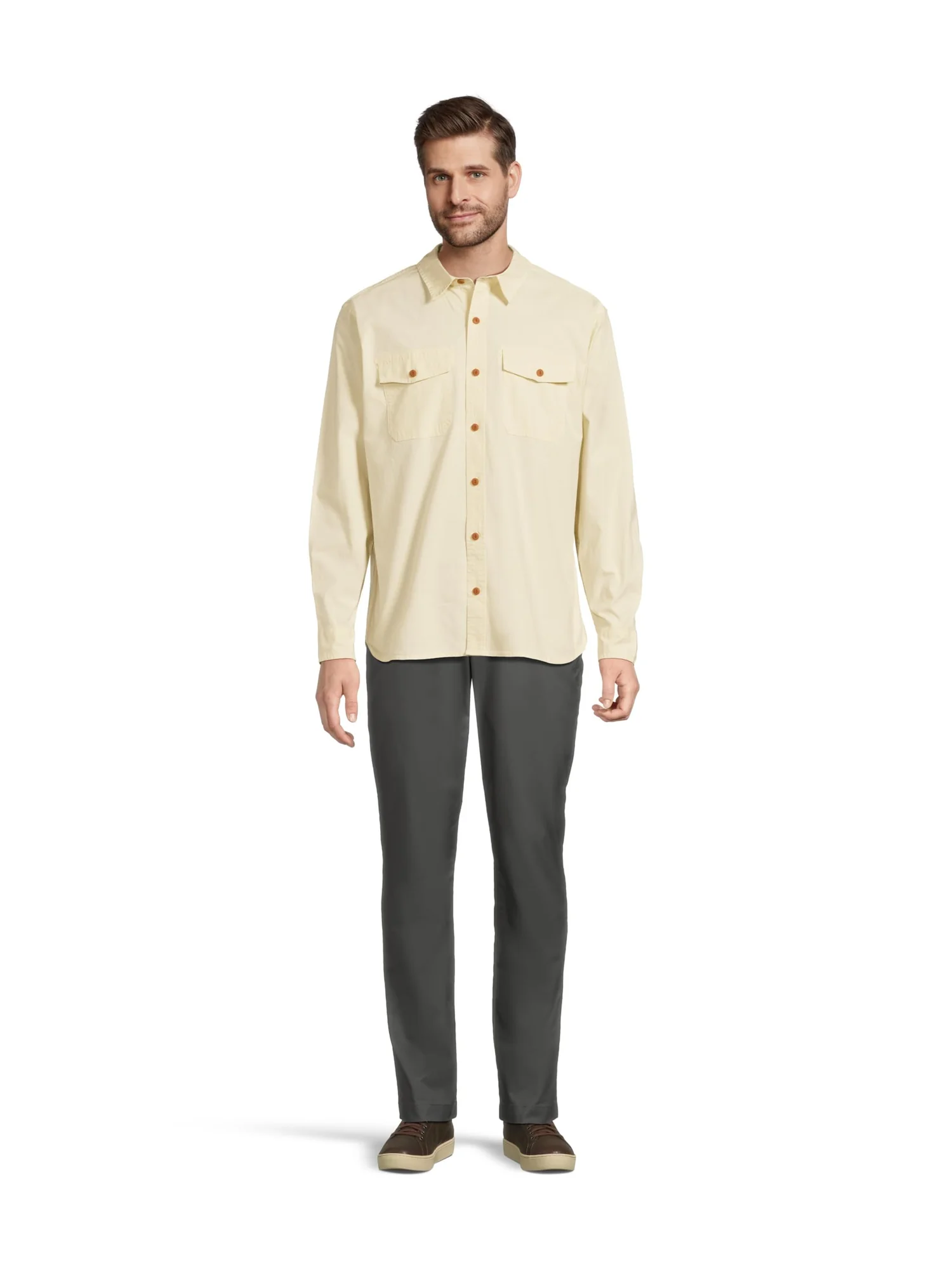 Рубашка L.L.Bean Riverton Ripstop Shirt Long Sleeve Traditional Fit — изображение 5 из 5, прозрачный