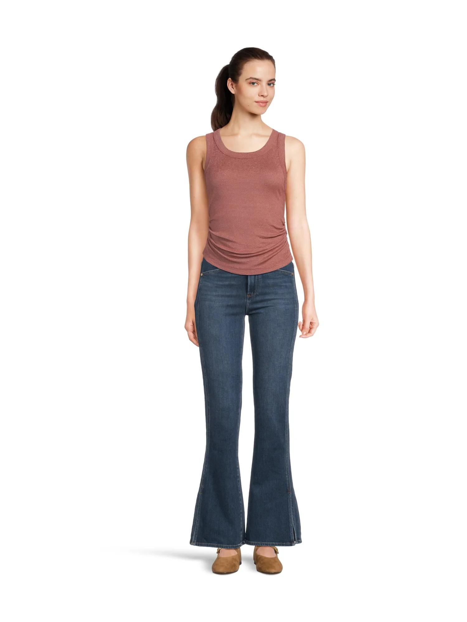 Джинсы Paige Hr Laurel Canyon 32" W Fwd Pnl In Desolate — изображение 5 из 5, пустынный