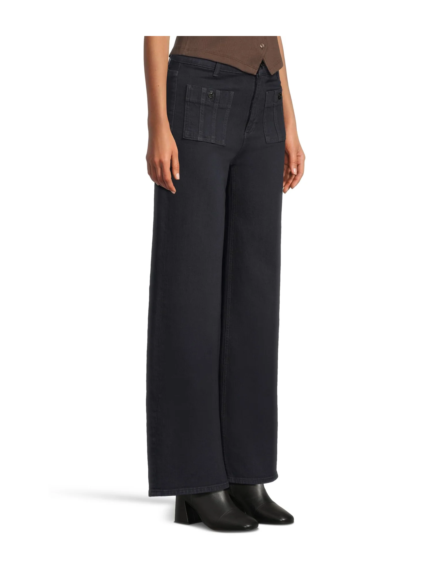 Джинсы Paige Anessa 31 Seamed Patch Pockets In Duchess — изображение 2 из 5, графиня