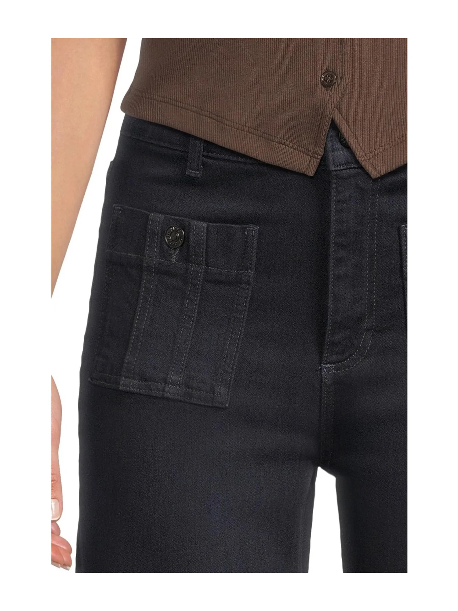 Джинсы Paige Anessa 31 Seamed Patch Pockets In Duchess — изображение 4 из 5, графиня
