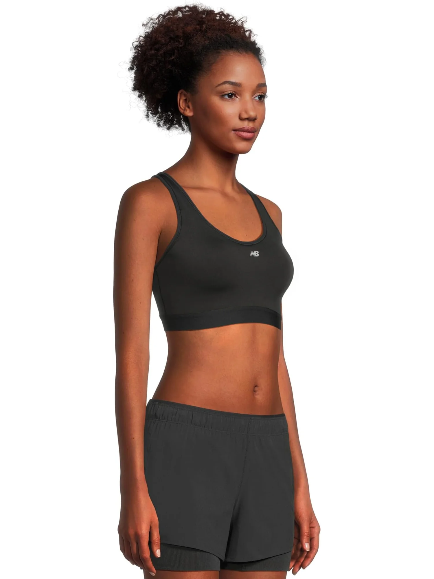 Бюстгальтер New Balance Essential Run Bra — изображение 2 из 5, черный