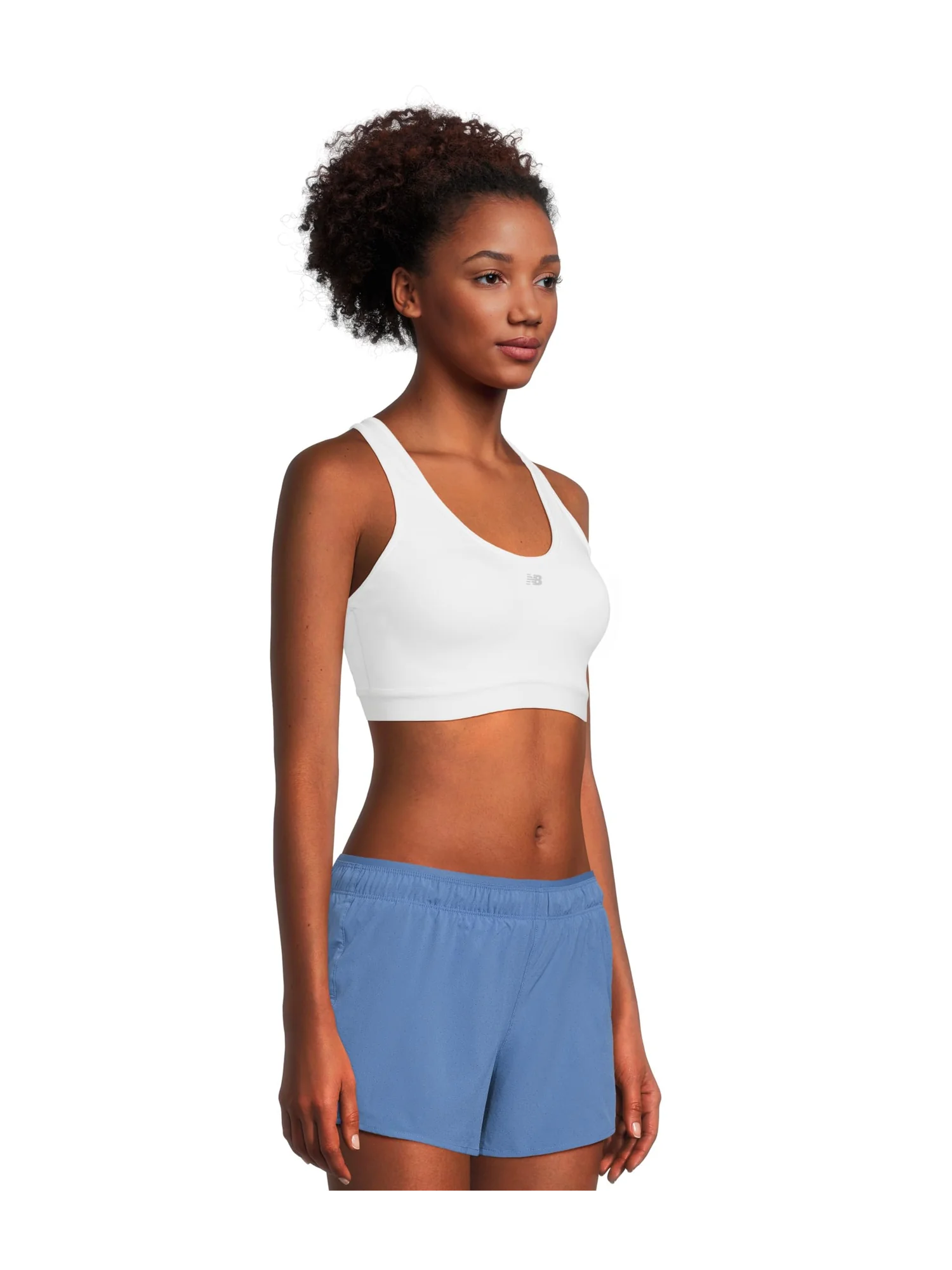 Бюстгальтер New Balance Essential Run Bra — изображение 2 из 5, белый