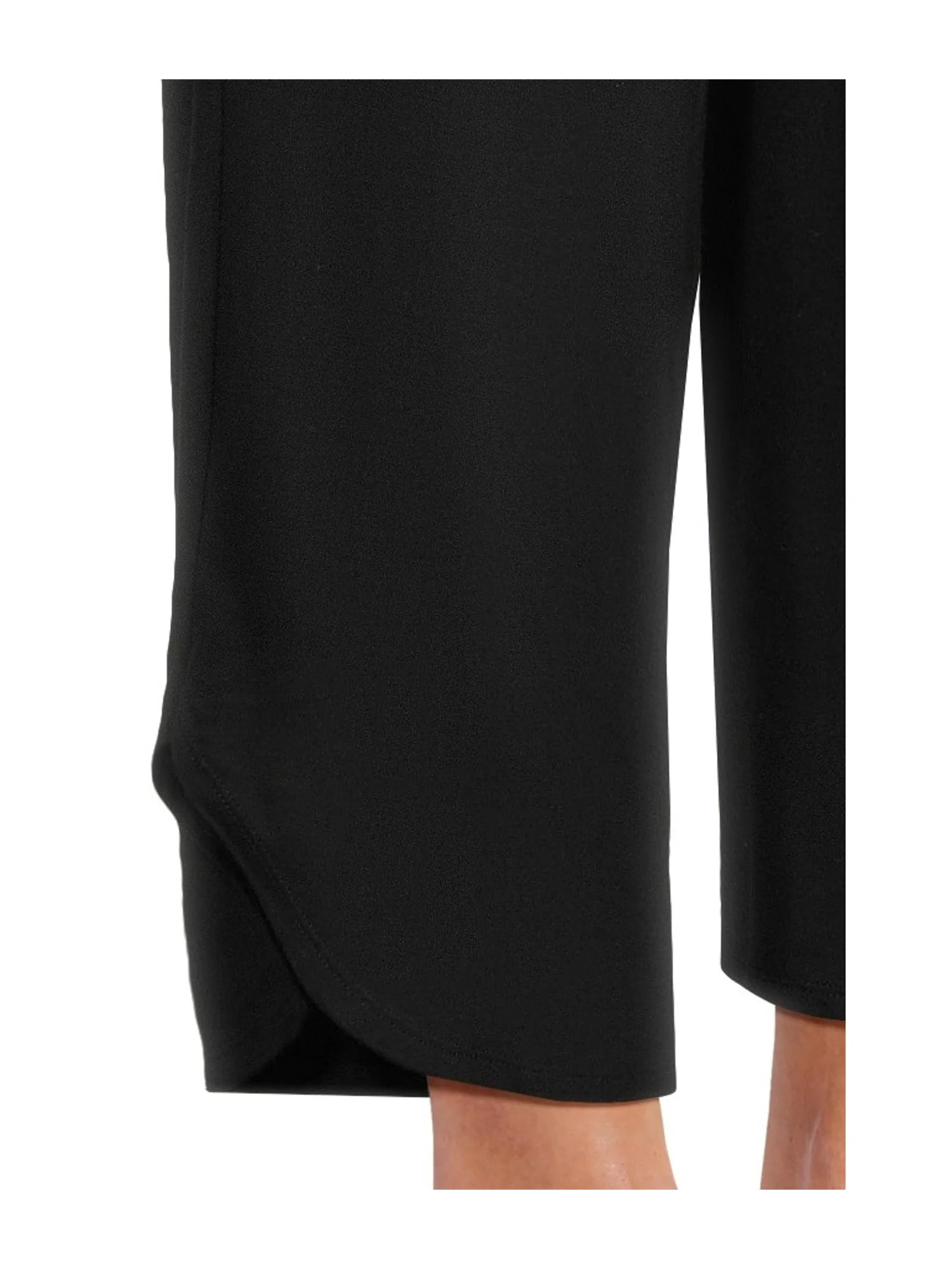 Брюки Barefoot Dreams Ultra Soft Jersey Curved Hem Cropped Pant — изображение 4 из 5, черный