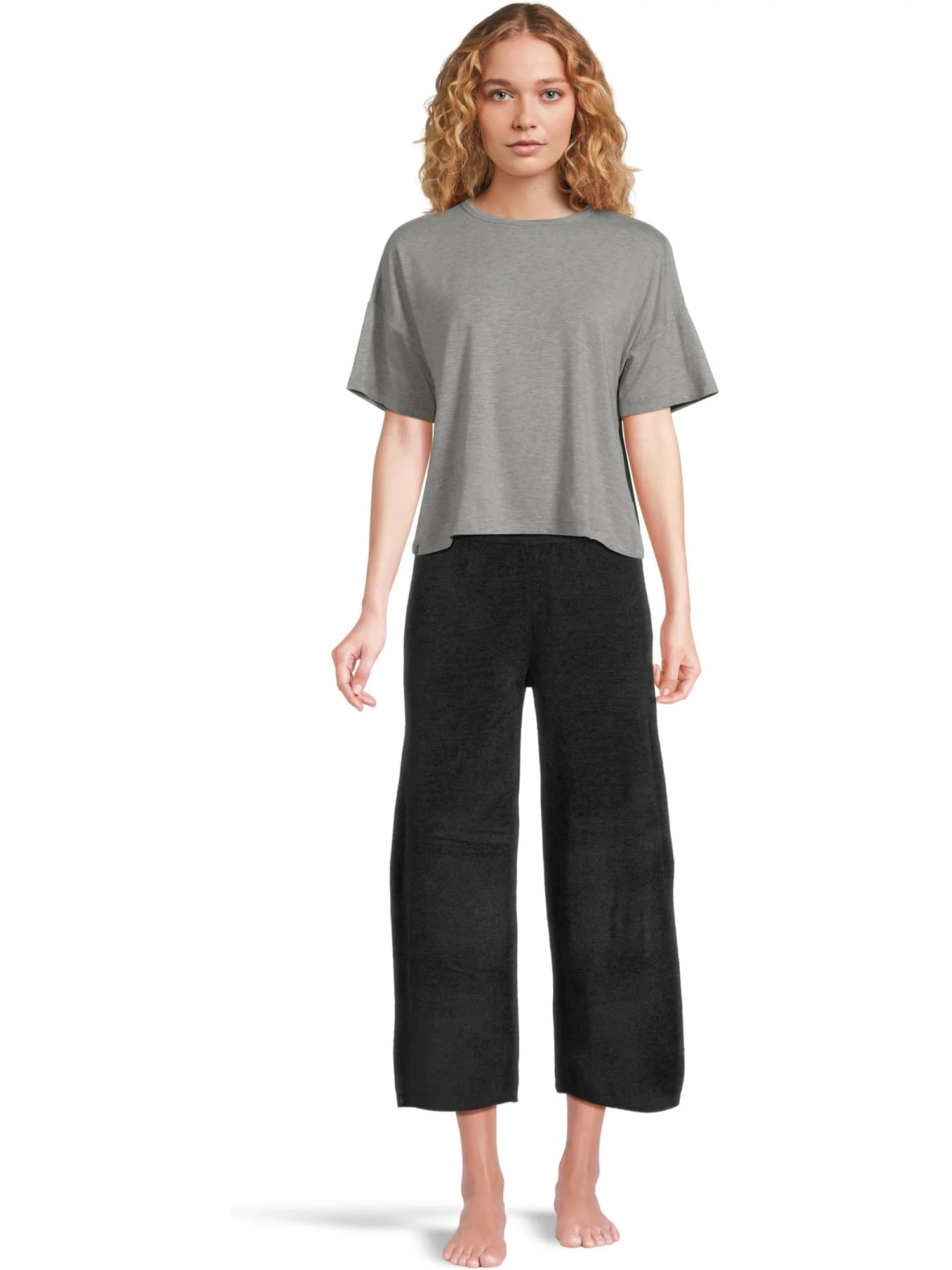 Женские укороченные брюки Cozychic Ultra Lite Barefoot Dreams — изображение 5 из 5, черный