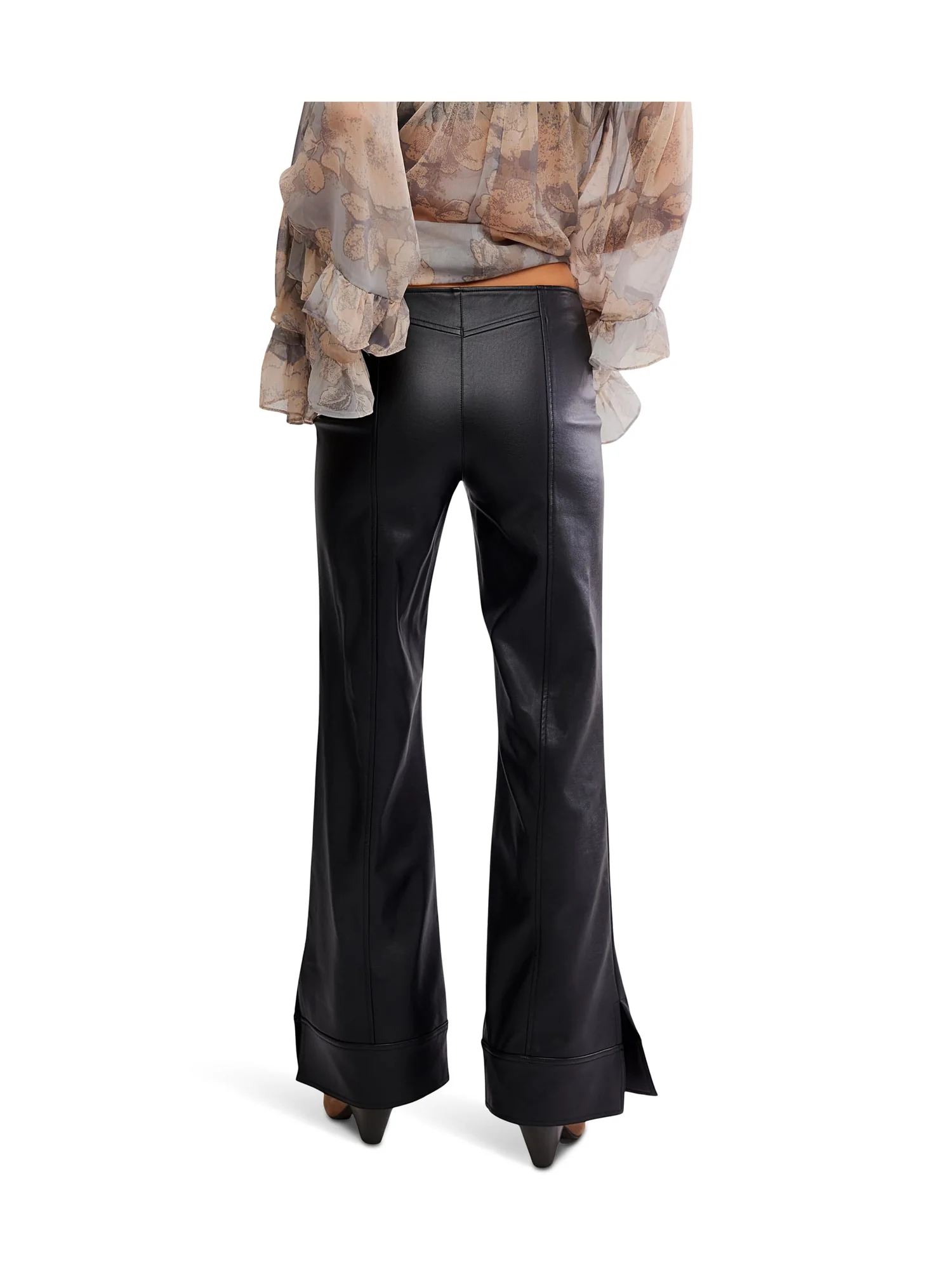 Брюки Free People Glow Up Vegan Pant — изображение 3 из 5, черный