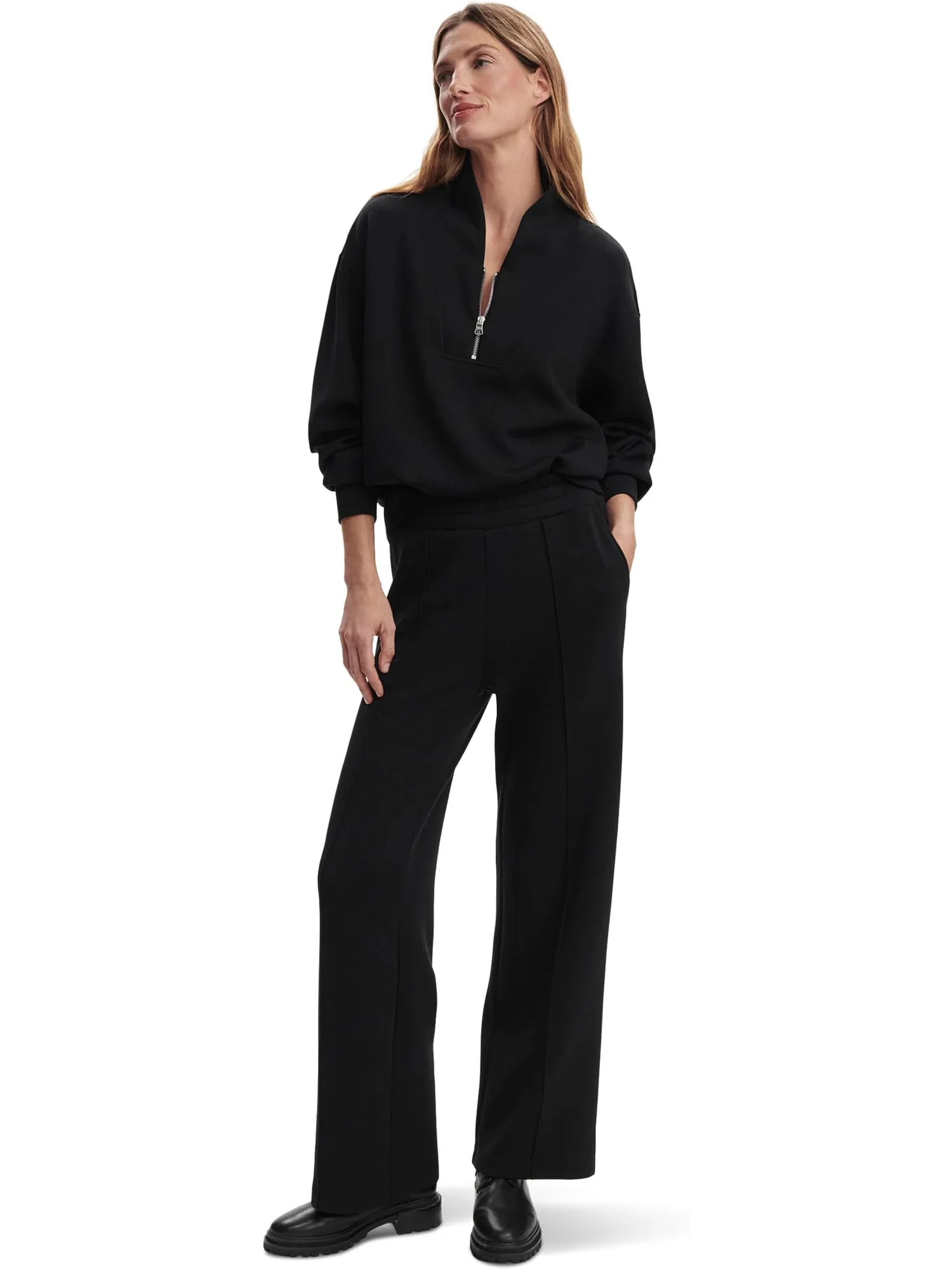 Брюки Varley The Wide Leg Pant 30 — изображение 4 из 4, черный