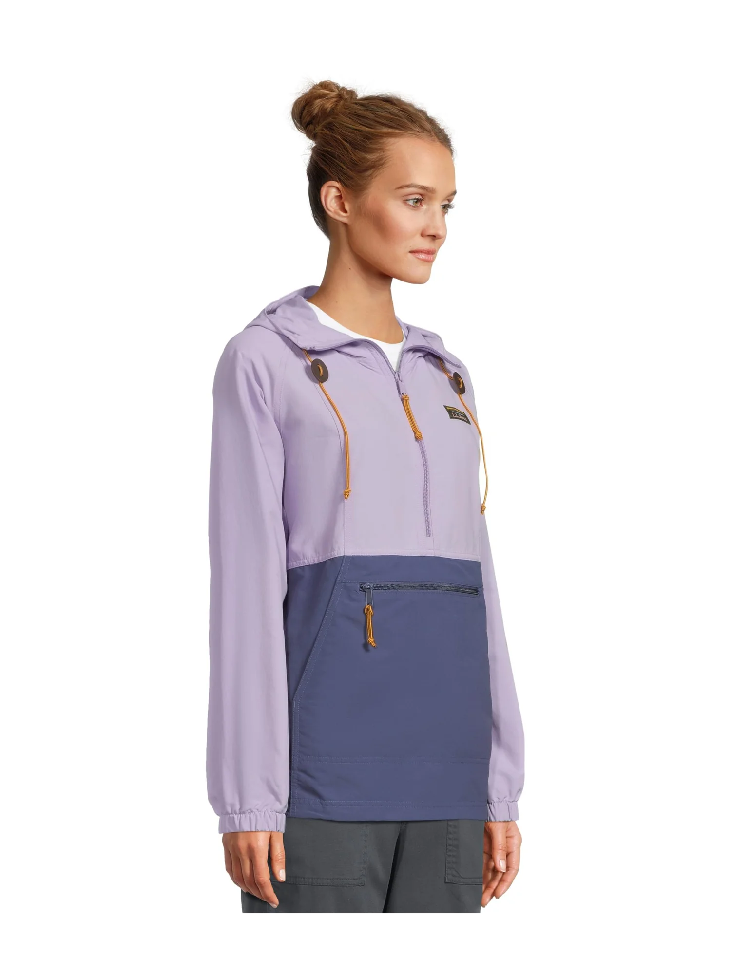 Анорак L.L.Bean Mountain Classic Anorak Color Block — изображение 2 из 5, темный синий