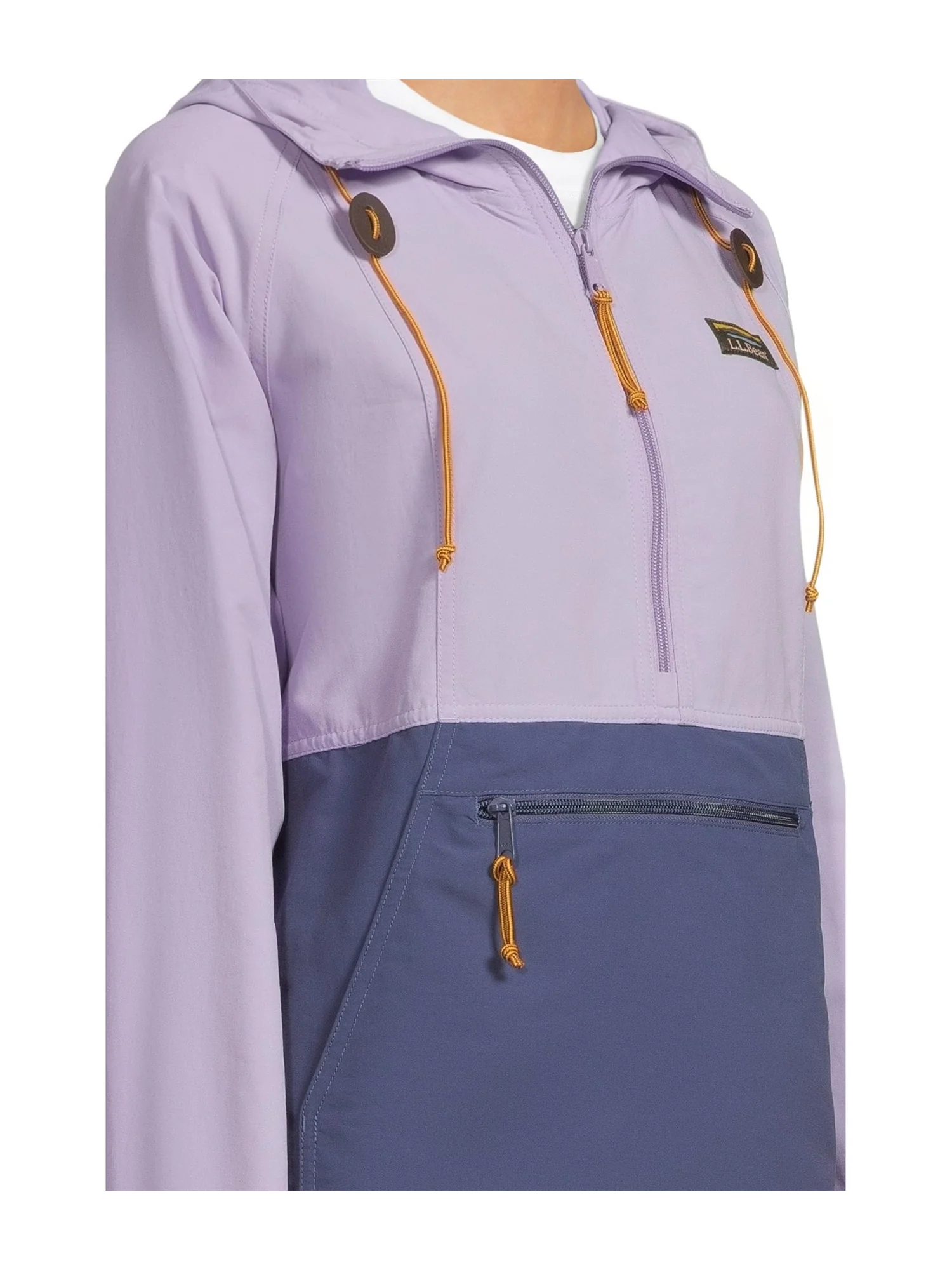 Анорак L.L.Bean Mountain Classic Anorak Color Block — изображение 4 из 5, темный синий